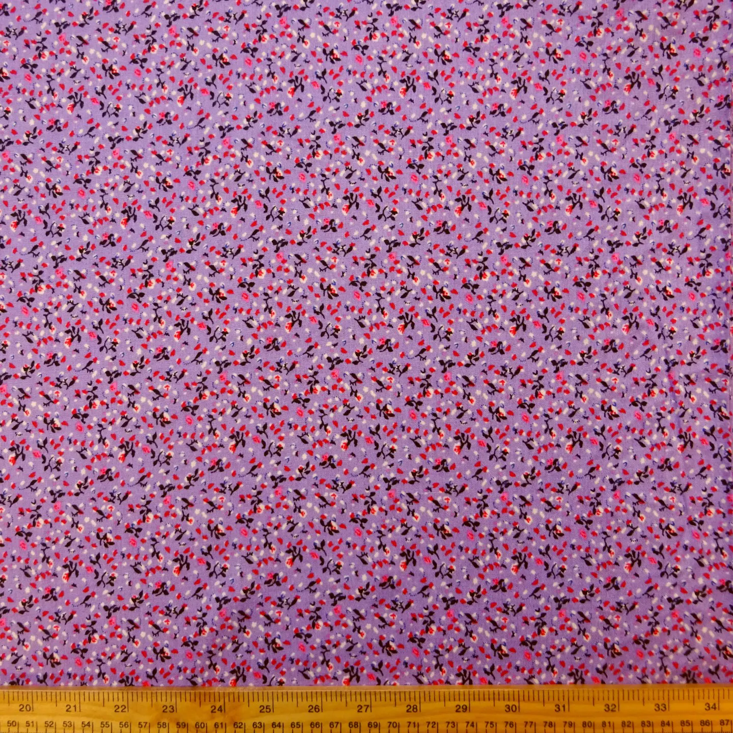 Viscose Fabric Floral Bonnie Fusion Lilac