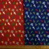 Christmas Polyester Cotton Fabric Christmas Trees