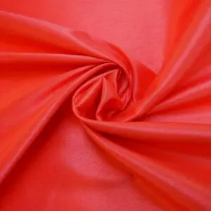 Shantung Fabric Polyester Dress Weight Coral