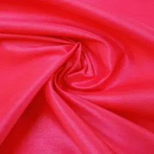 Shantung Fabric Polyester Dress Weight Cerise Rose