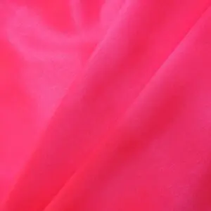 Shantung Fabric Polyester Dress Weight Cerise Rose