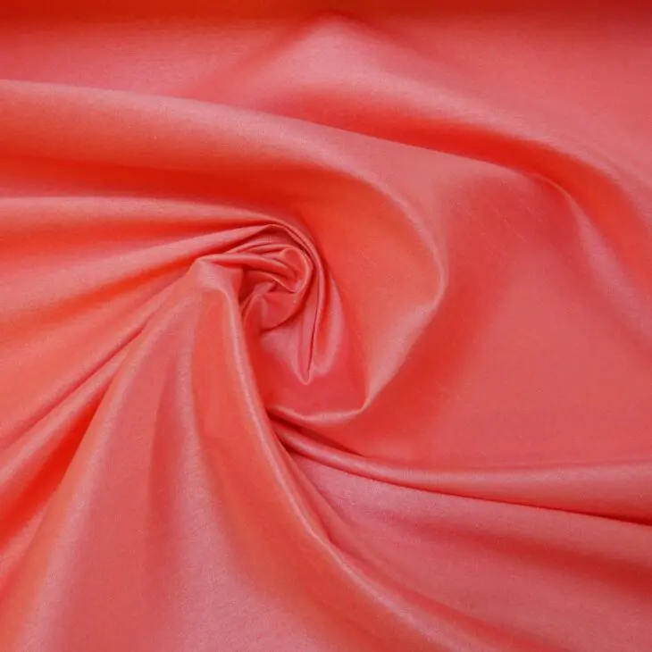Shantung Fabric Polyester Dress Weight Passion Fruit Pink