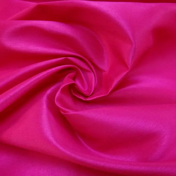 Shantung Fabric Polyester Dress Weight Magenta