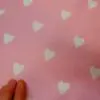 Canvas Fabric Cotton Hearts Pink
