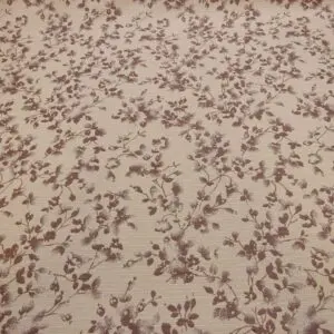 Curtain Fabric Beaumont Floral Dusky Violet Cream