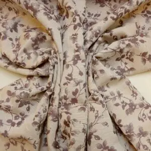 Curtain Fabric Beaumont Floral Dusky Violet Cream