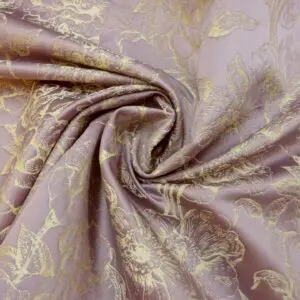 Curtain Fabric Beaumont Cabbage Rose Mauve Mavis