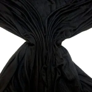 Jersey Fabric Drapey Seersucker Black