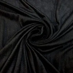 Jersey Fabric Drapey Seersucker Black