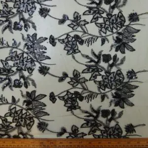 Sequinned Net Fabric Burlesque Hottie Sugar Snap Pea Green