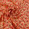 Viscose Fabric Floral Helix Mix Peach