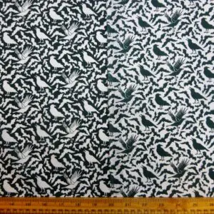 Halloween Polyester Cotton Fabric Bats and Ravens