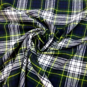 Tartan Fabric Brushed Cotton Flannel Check McGordon
