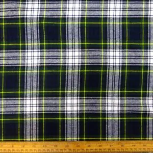 Tartan Fabric Brushed Cotton Flannel Check McGordon
