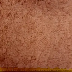 Faux Fur Fabric Koala Whirly Thick And Fluffy Dusty Pink