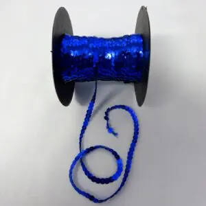 Strung Sequins Trimming 6mm Wide Royal