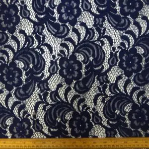 Lace Fabric With Stretch Scorpio Navy