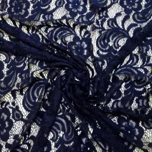 Lace Fabric With Stretch Scorpio Navy