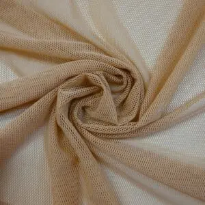 Heavy Power Net Fabric Spandex Body Stocking Nude