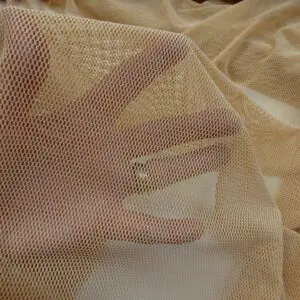 Heavy Power Net Fabric Spandex Body Stocking Nude