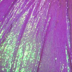 Sequin Fabric On Net Reversible Strictly Ballroom Mauve Silver