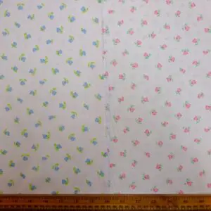 Polyester Cotton Fabric Floral Tipsey Tulips