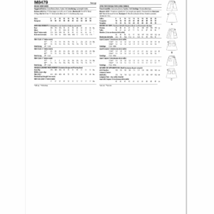 McCall's Sewing Pattern 8479