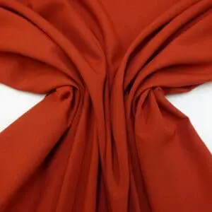 Suiting Fabric Bi Stretch Banqueting Polyester Plain Rust