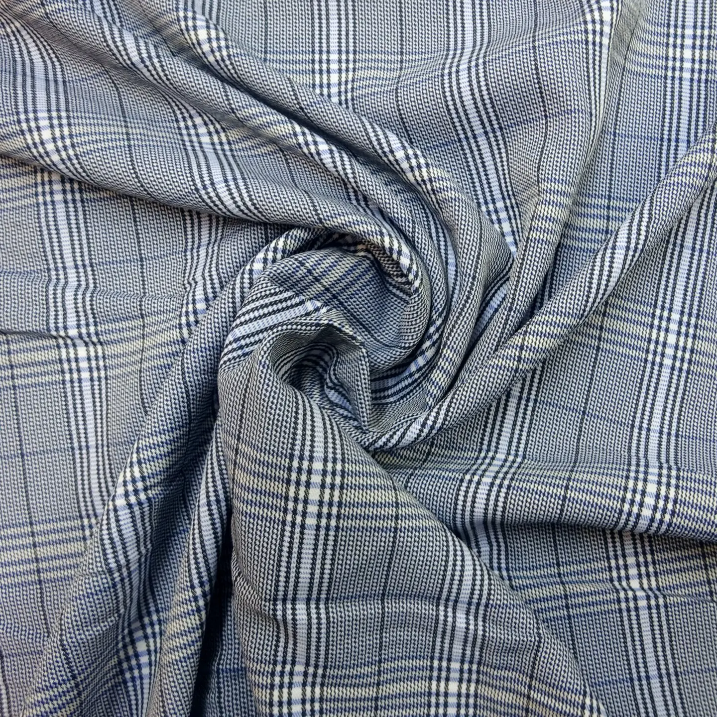 Suiting Fabric Plaid Lord Sigma Blue
