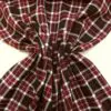 Suiting Fabric Tartan Loch Hock Wine