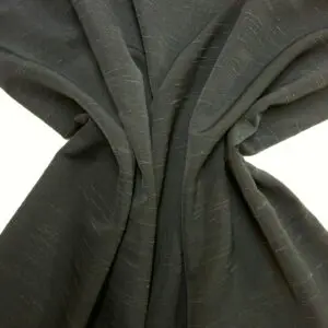 Suiting Fabric Slub Dupion Style Charcoal Grey