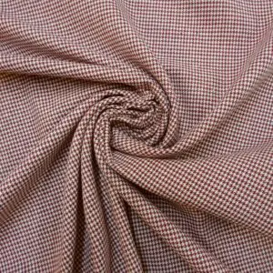 Suiting Fabric Puppy Tooth Wine