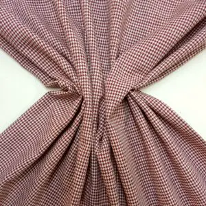 Suiting Fabric Puppy Tooth Wine