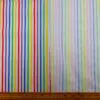 Polyester Cotton Fabric 5mm Stripe Multi Rainbow