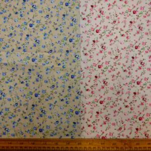 Polyester Cotton Fabric Floral Lady Catherine