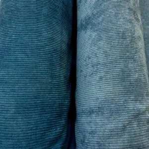 Corduroy Fabric Buttersoft 8 Wale Cord Petrol and Denim