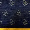 Curtain Fabric Upholstery Chenille Squirrel Leaf Navy