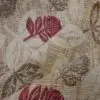 Curtain Fabric Chenille Cream Wine Taupe