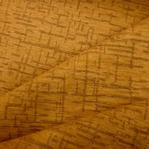 Curtain Fabric Flocked Finish Abstract Sticks Gold/Taupe Tone