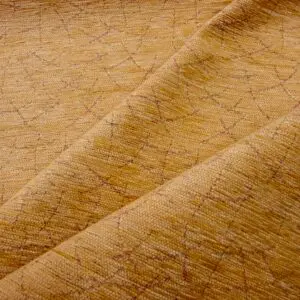 Curtain Fabric Chenille Cracked Ice Mustard