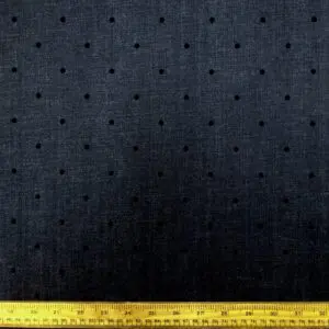 Denim Fabric Indigo Flock Spot Black Rigid Woven