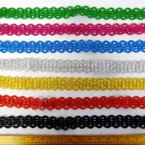 Lurex Braid Clover Metallic Trimming