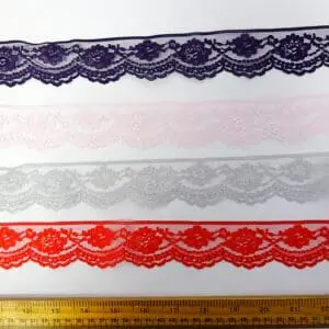 Lace Trimming 4580 Coloured 4cm Wide