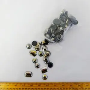 Gems Mixed Bag Sew On Gems Gunmetal