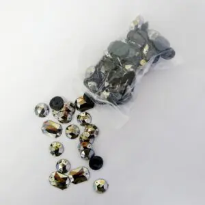 Gems Mixed Bag Sew On Gems Gunmetal