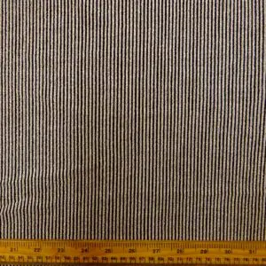 Jersey Fabric Lurex Skinny Rib Black Gold