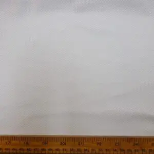Jersey Fabric Tiny Airtex Holes White