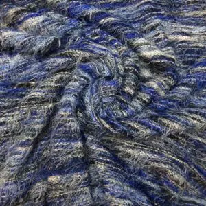 Jersey Fabric Hairy Inky Dinky Blue