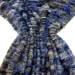 Jersey Fabric Hairy Inky Dinky Blue