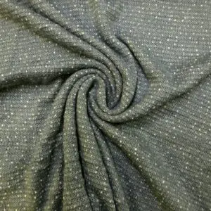 Jersey Fabric Soft Angora Knit Random Dot Grey Cream